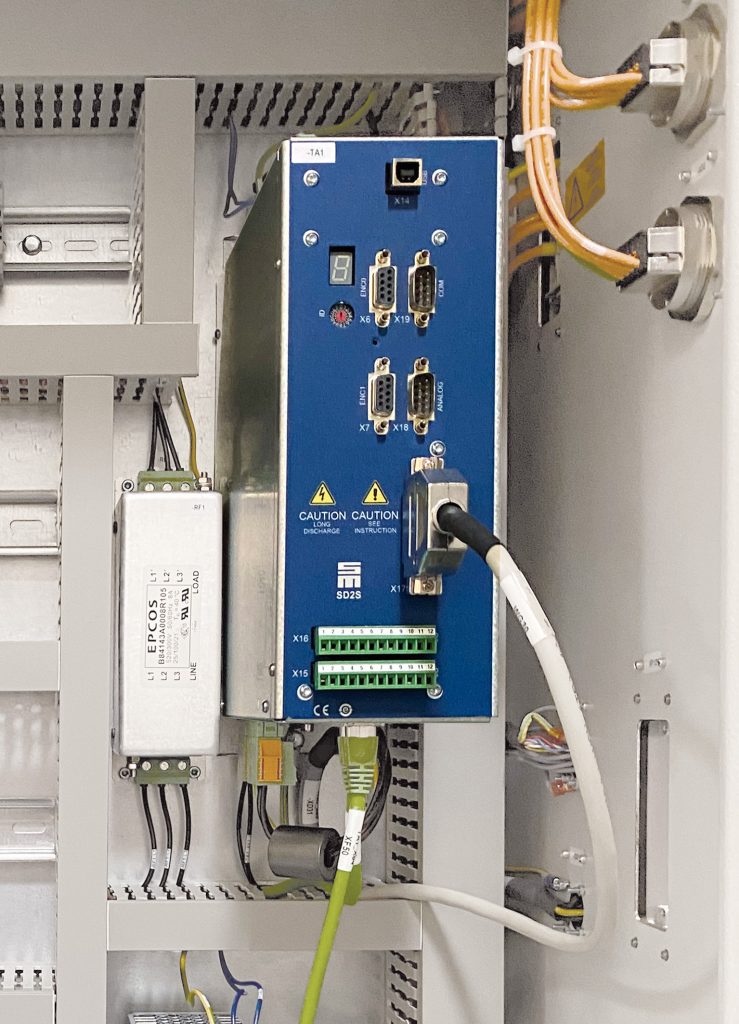 Schrauben mit Gefühl - und hohen Drehzahlen 2 In einigen Modellen des robotergestützten Schraubsystems RSF treibt der Servoverstärker SD2S den Motor der Schraubspindel an.