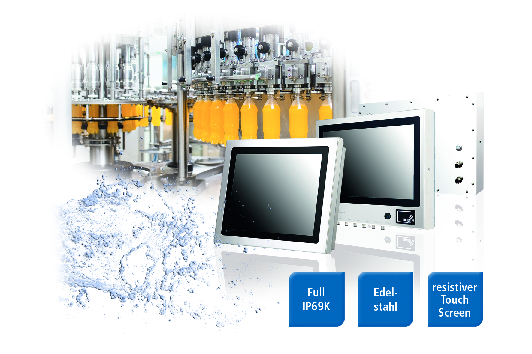 Panel-PCs für hygienekritische Umgebungen