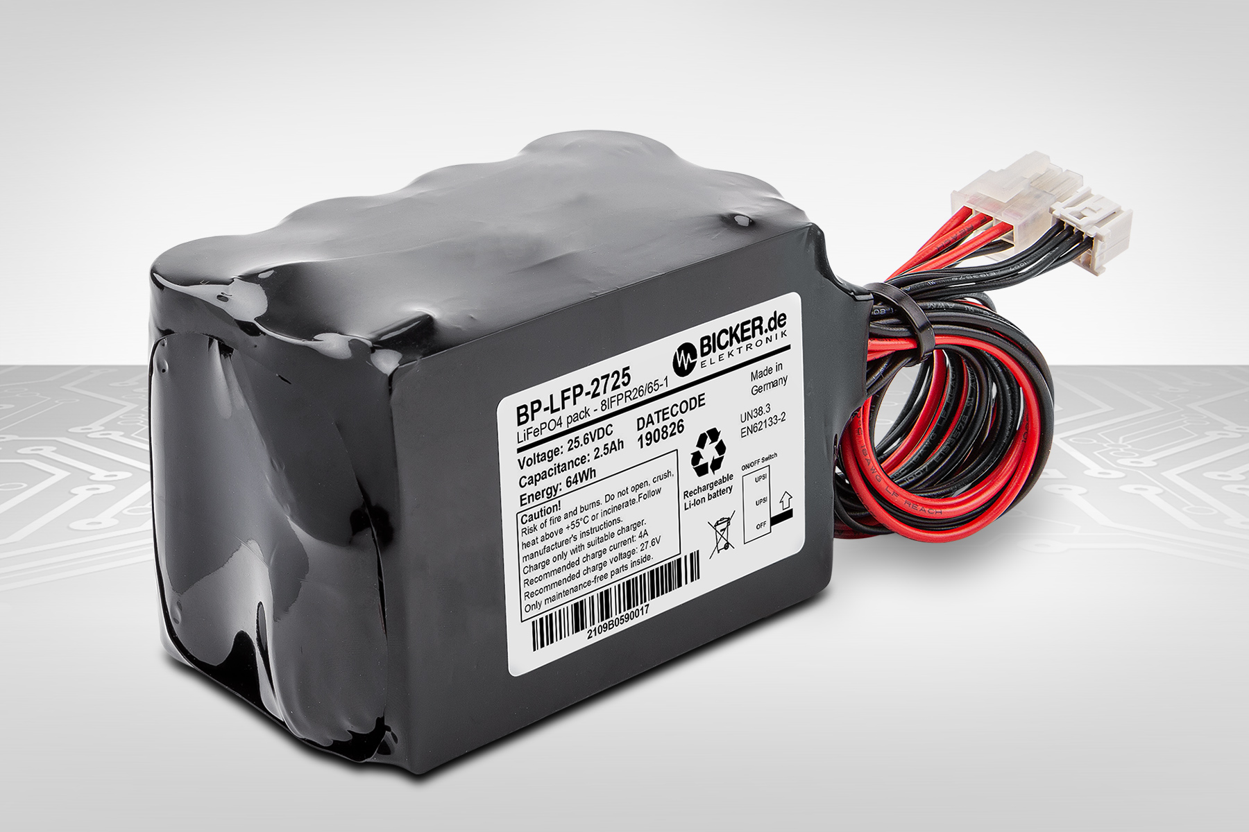 Batteriepack für Industrie und Medizintechnik