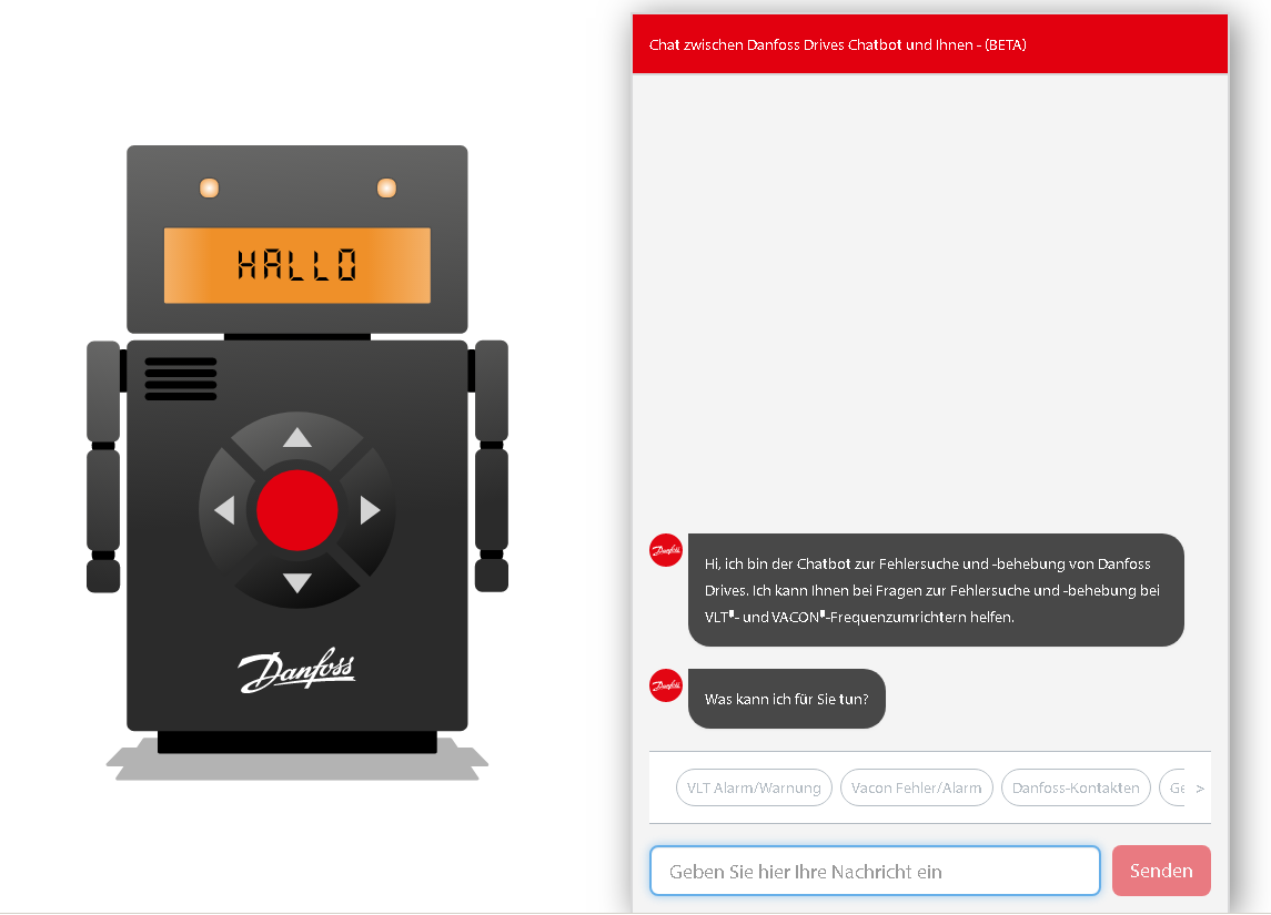 ChatBot für technischen Support