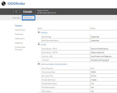 IODDfinder um Übersichtsfunktion erweitert