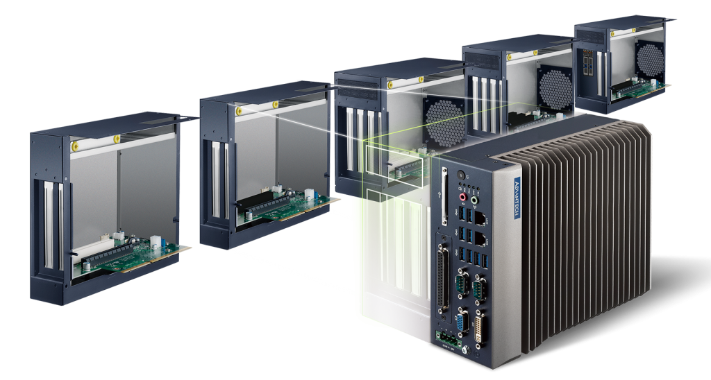 PCs auf dem Vormarsch 1 Die MIC-770 Serie von Advantech lässt sich mit dem i-Module-Konzept besonders einfach und flexibel funktional erweitern.