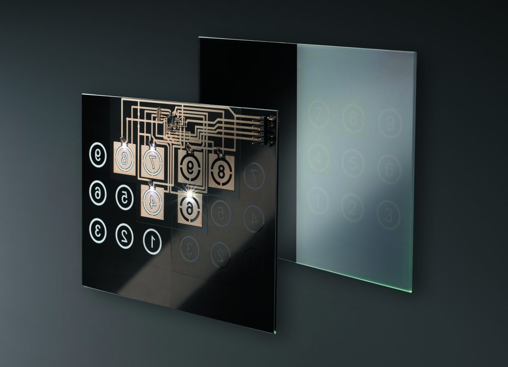 Schlüsselfertige Eingabesysteme mit Touch-Sensor-Folie 1 Bopla kapazitive Bedieneinheit cmyk print