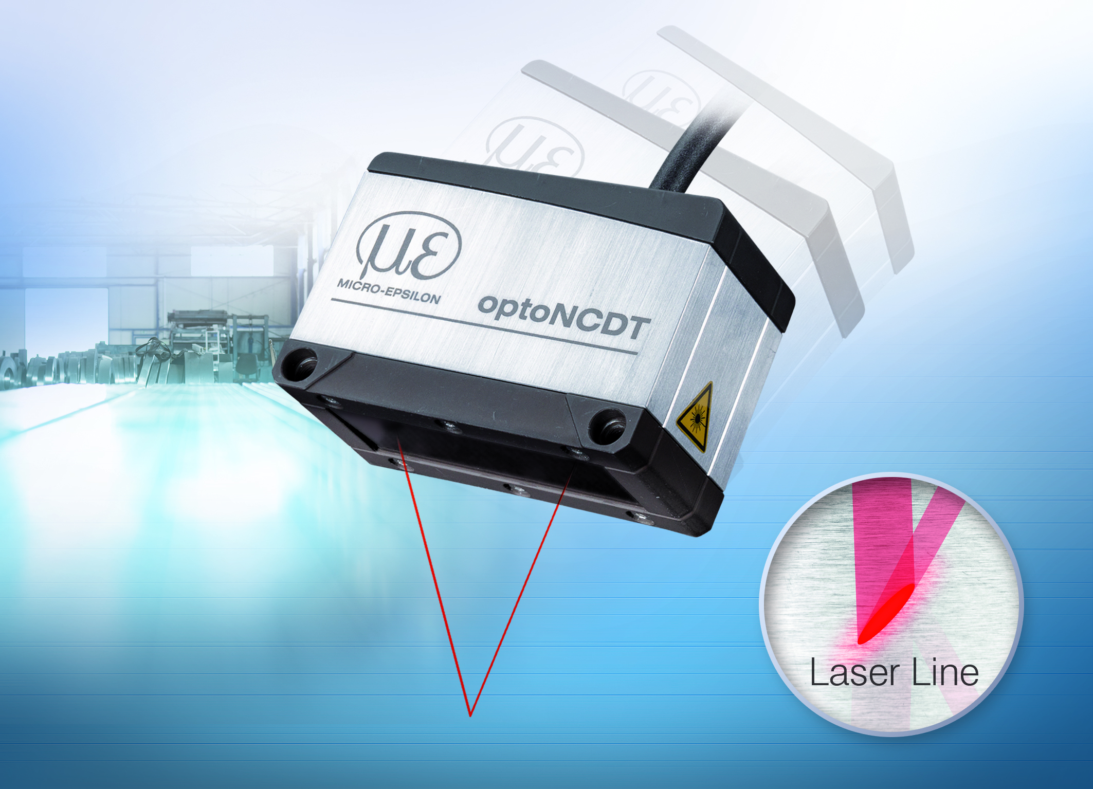 Lasersensor für strukturierte und metallische Oberflächen 9 Lasersensor für strukturierte
und metallische Oberflächen