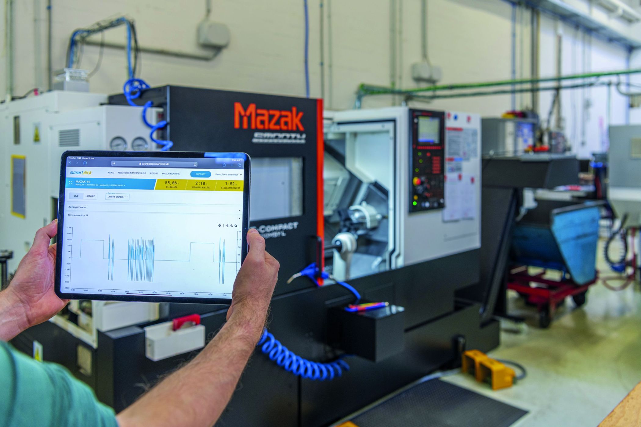 Dauerlauf statt Spindelstillstand 5 Dauerlauf statt
Spindelstillstand