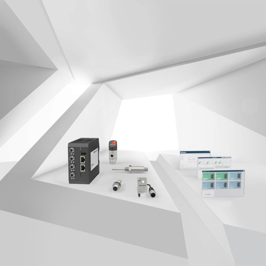 Daten überall im Blick 1 Sensor, Basiseinheit und Software arbeiten
komplett getrennt von der Maschinensteuerung.