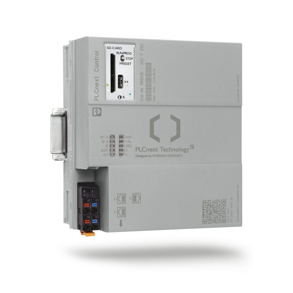 Einfach links anreihen 1 Der AXC F 3152 ist als PLCnext Control für den mittleren Leistungsbereich mit erweiterten Kommunikationsmöglichkeiten konzipiert worden.