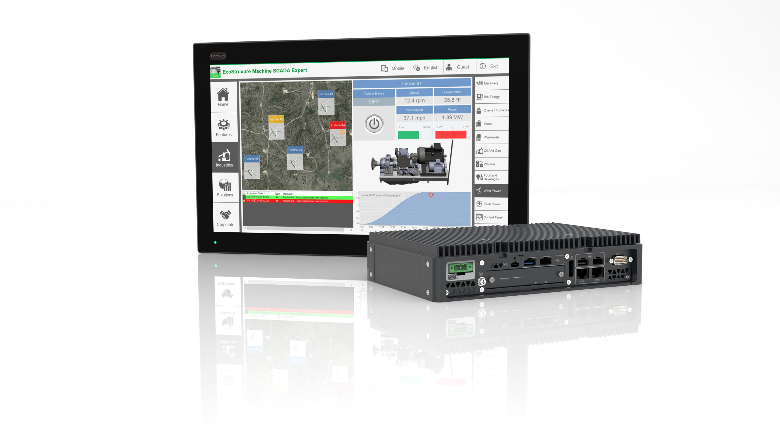 Industrie-PC mit Touch-Panel