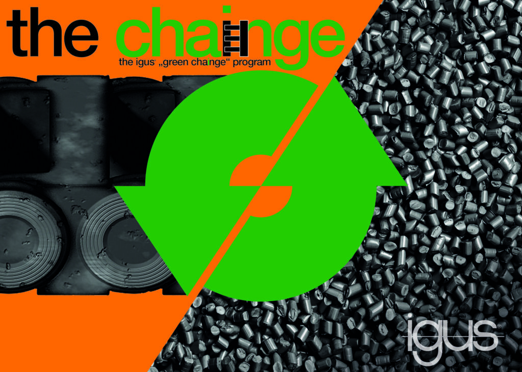 "Eine Win-Win-Situation" 1 Im Recyclingprogramm von Igus werden Energie- und Schleppketten unabhängig vom Hersteller zurückgenommen und recycelt.