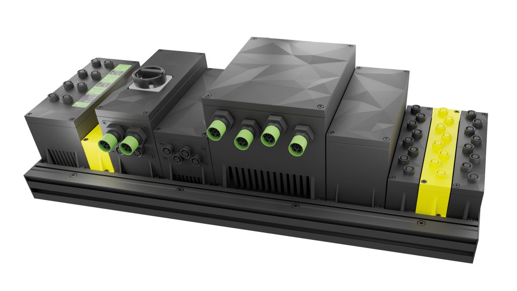 Sind die Tage des Schaltschranks gezählt? 1 Vario-X soll als modulare Automatisierungsplattform dezentrale und schaltschranklose Anwendungen ermöglichen.