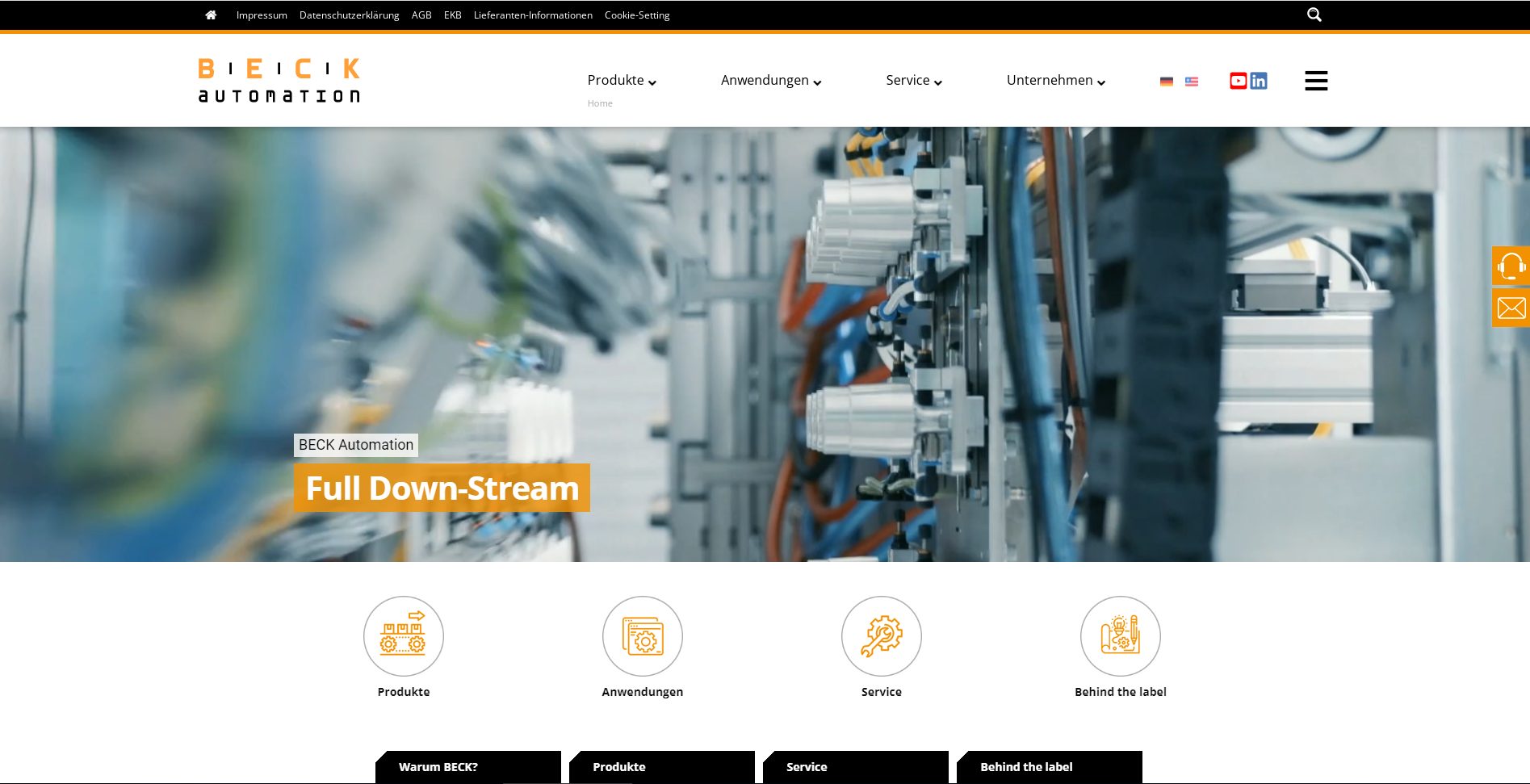 Neuer Online-Auftritt von Beck Automation