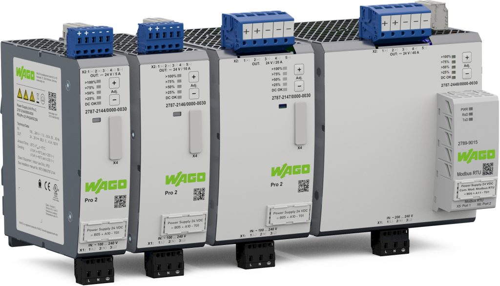 "Skalierbarkeit ist wichtig für unsere Kunden" 1 Flaggschiff im Wago-Stromversorgungsportfolio ist die Pro 2, die in einer Bandbreite von 120 bis 960W angeboten.