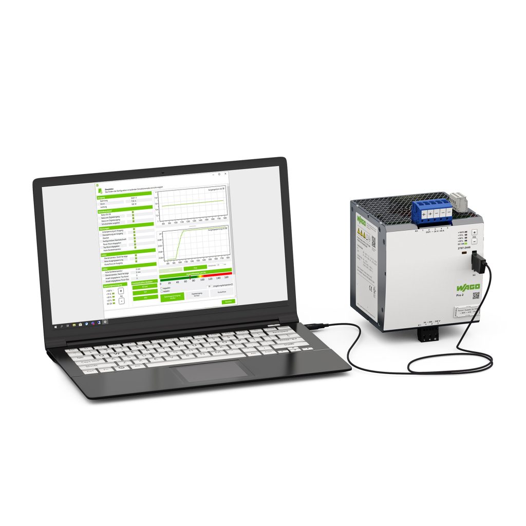 "Skalierbarkeit ist wichtig für unsere Kunden" 1 Mit Hilfe der kostenlosen Interface-Konfigurationsfunktion kann z.B. das Überlastverhalten der Stromversorgung Pro 2 konfiguriert werden.