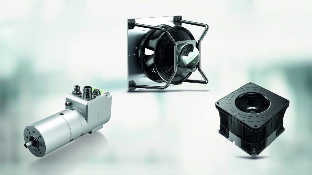 Innenläufer mit Ethercat-Schnittstelle 1 Auf der SPS präsentiert ebm-papst sowohl Lösungen für die Antriebstechnik als auch für die Lufttechnik.