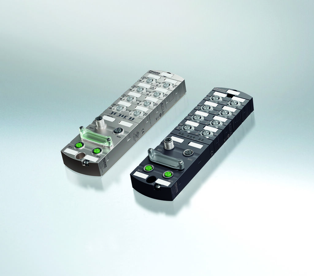IP67-Feldbusmodule 1 Die IP67 Feldbusmodule "MVK Pro" und "Impact76 Pro" sind vollständige Neuentwicklungen und erweitern das IO-Link-Portfolio von Murrelektronik. Sie bieten unter anderem alle gängigen Protokolle oder feldbusunabhängige Nutzung, 4A Port-Ausgangsstrom, On-Boa
