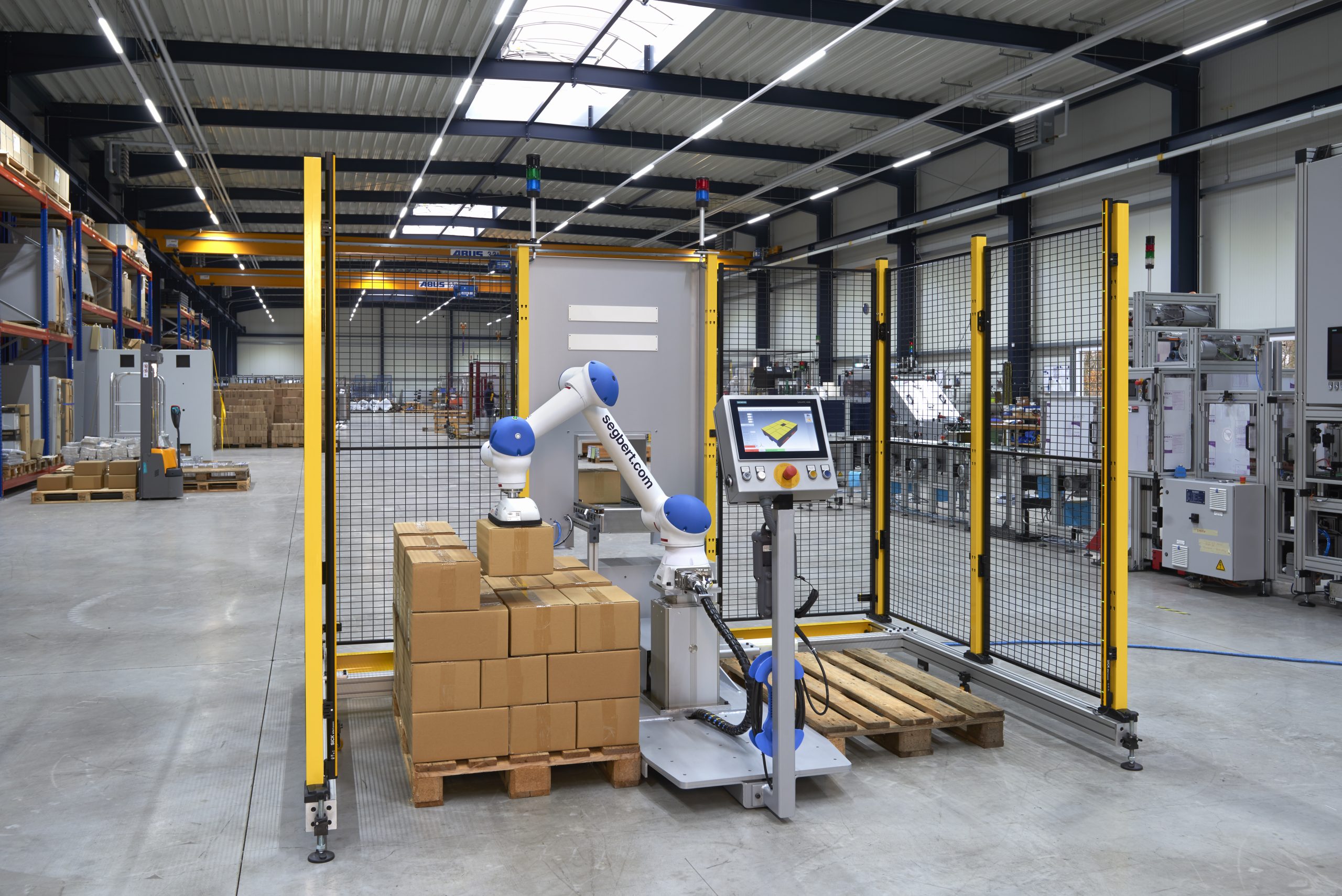 Cobot als Palettierer