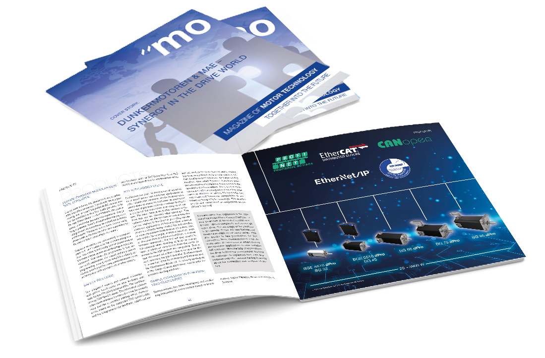 Fünfte Ausgabe des Dunkermotoren-Antriebstechnikmagazins