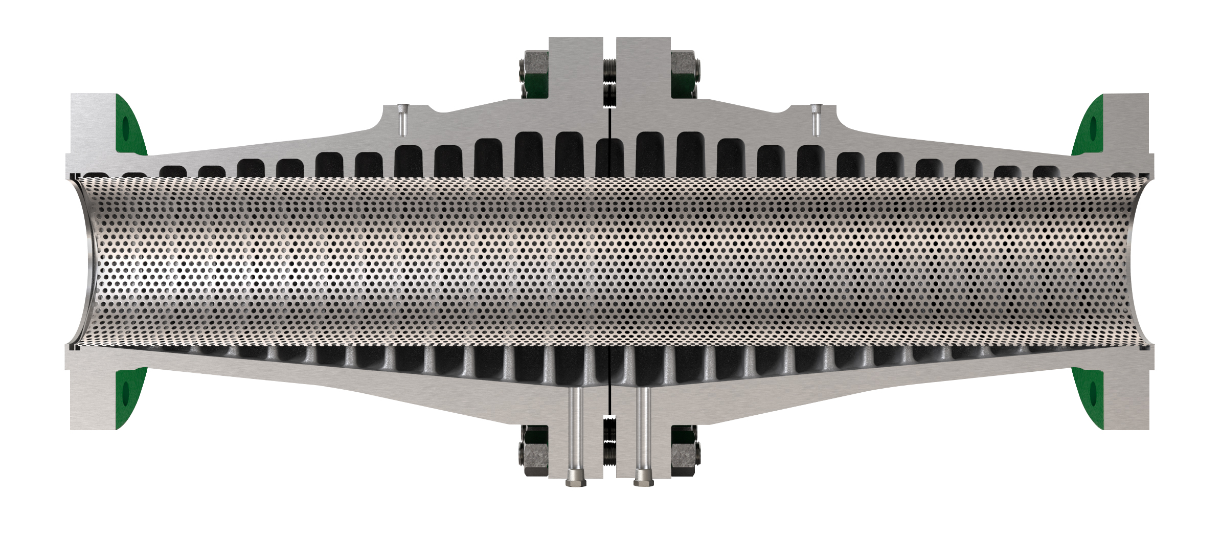 Geräuschdämpfer zum Schutz von Mitarbeitern vor Gasprozessgeräuschen