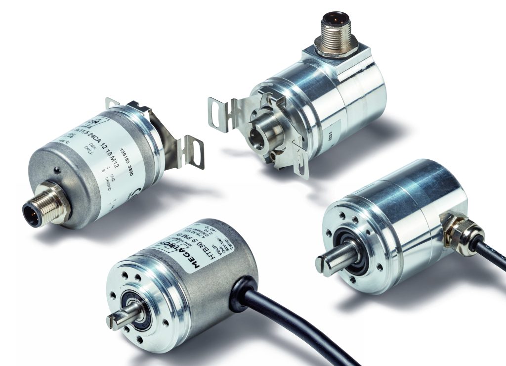  Die Multiturn-Drehgeber der HTx36E-Serie &uuml;bertragen ihre Messwerte digital, z.B. per CANopen, CAN J1939 oder SSI.