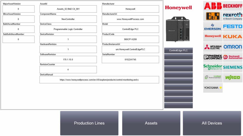 OPC UA für die Feldebene 3 Abb. 4: Dashboard der Multi-Vendor-Demo (Asset View)