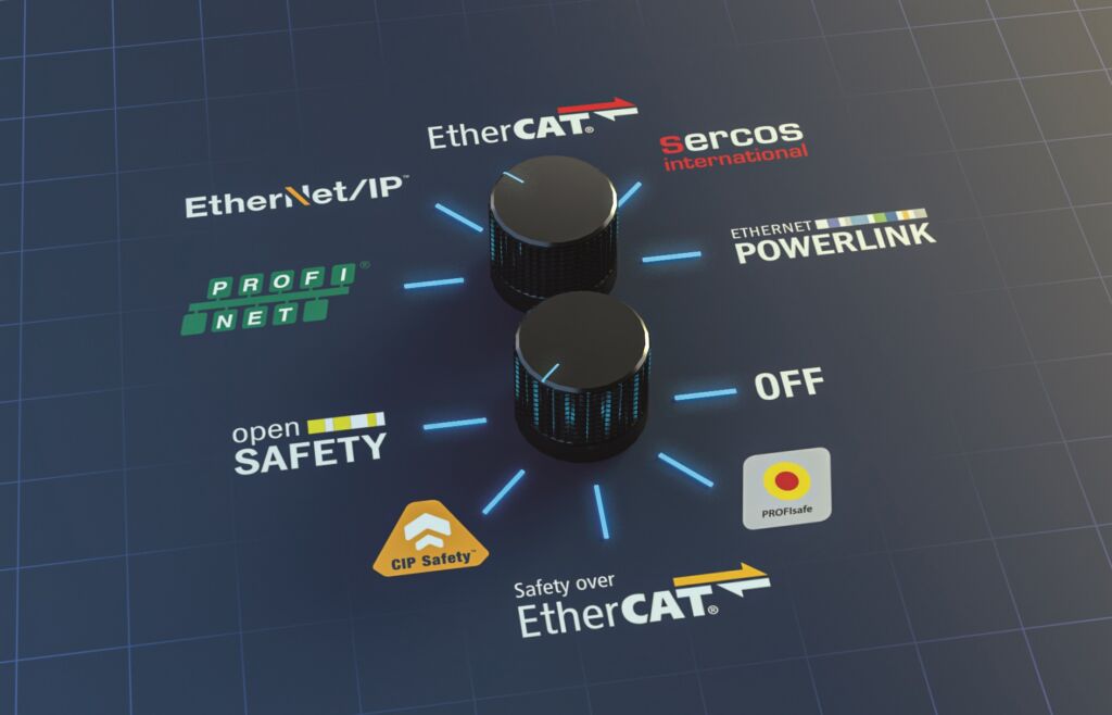 Moderner Mix für die Antriebstechnik 4 Antriebslösungen von Bihl+Wiedemann sind
unabhängig von der Feldbus-Welt darüber.