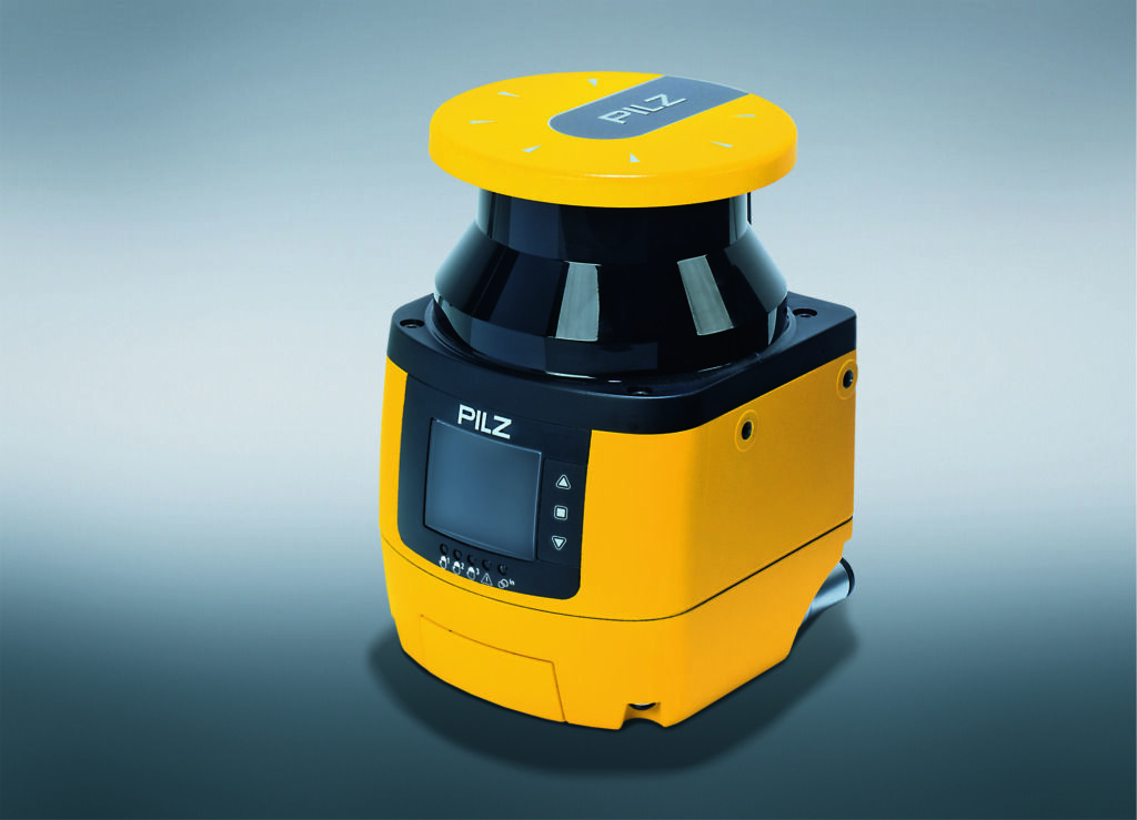 Sicher in Bewegung 1 Sicherheits-Laserscanner PSENscan von Pilz sorgen für eine produktive und sichere Flächenüberwachung und darüber hinaus auch für die dynamische Navigation von fahrerlosen Transportsystemen.