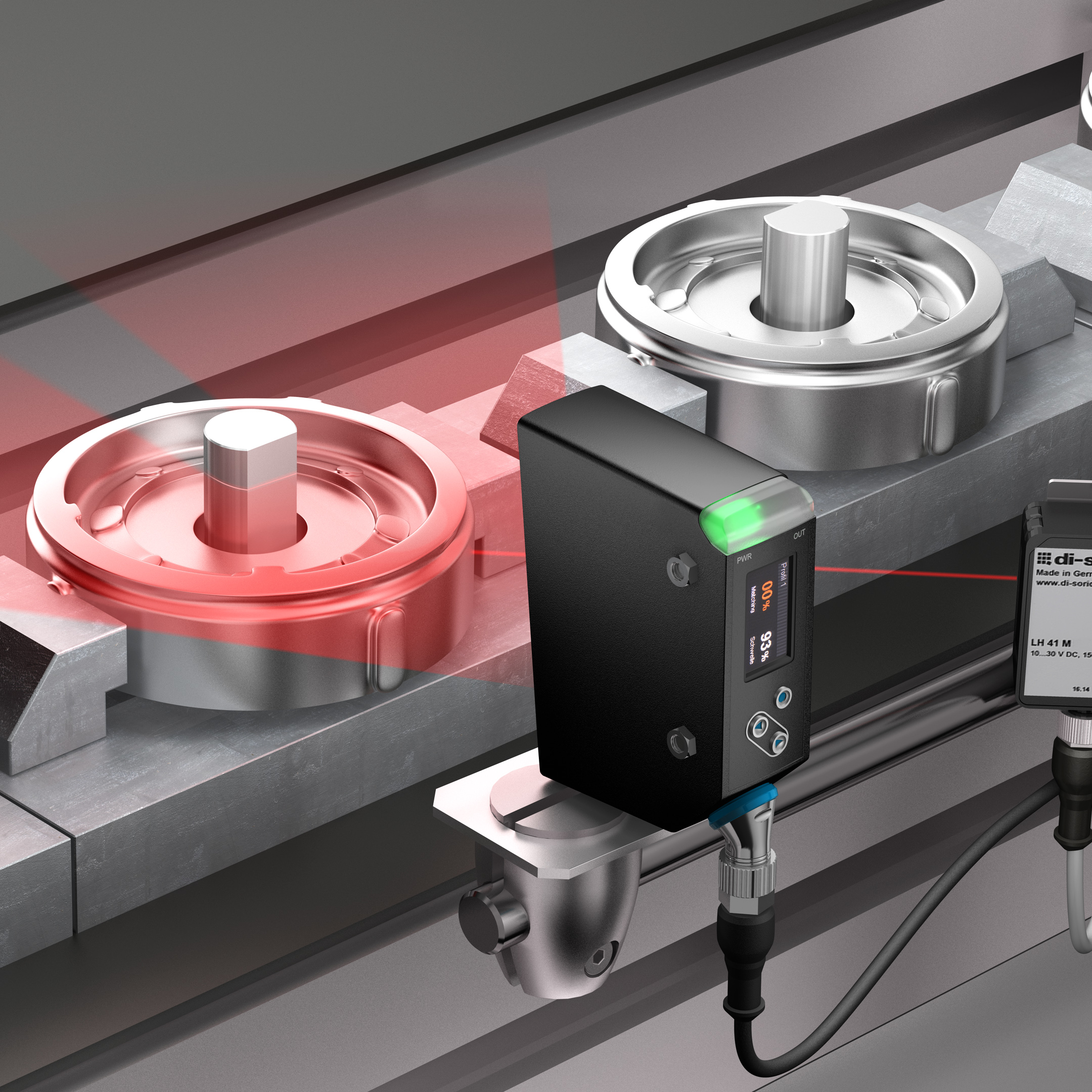 Profilsensor mit Lasermarker