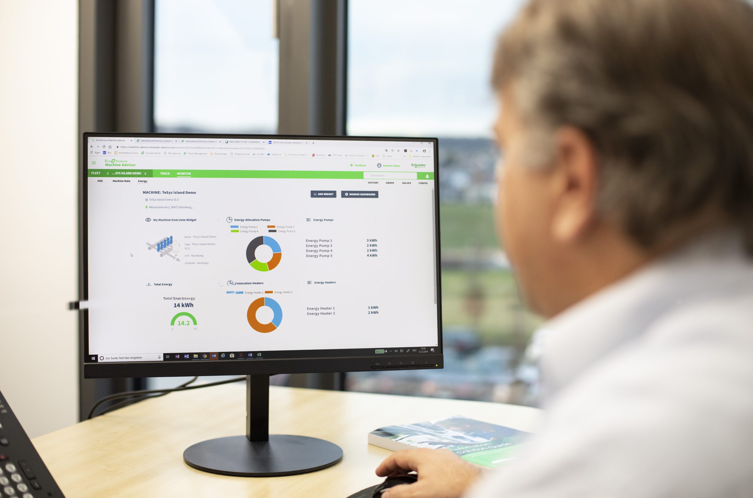 Flottenmanagement mit EcoStruxure Machine Advisor