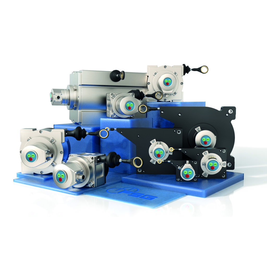 Seilzuggeber zur Längenmessung 1 Die Standard-Baureihen der FSG-Seilzuggeber, von links: SL0 (Compact), SL3000 (Premium) und SL00 (Basic)