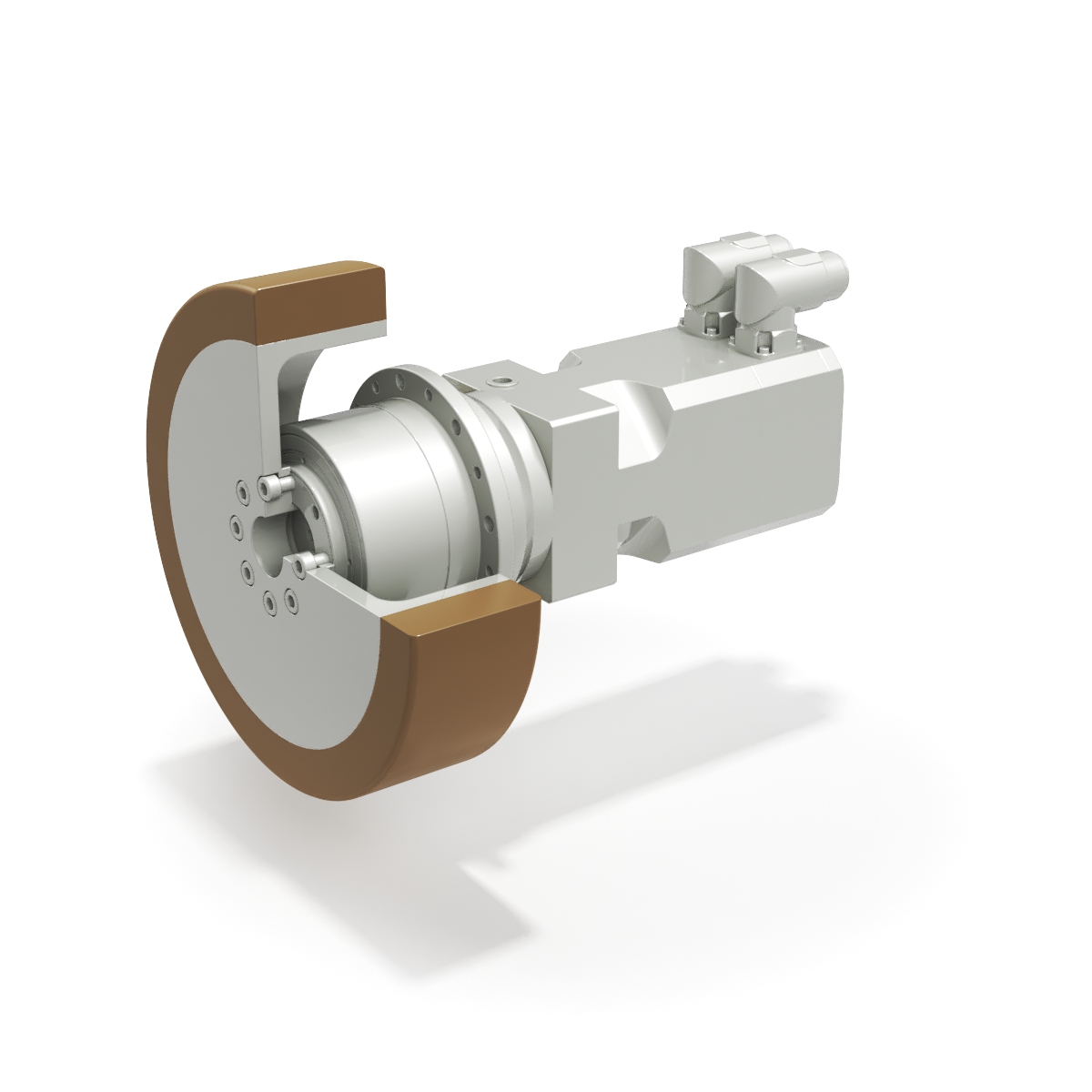 Antriebsplattform bewegt mobile Roboter