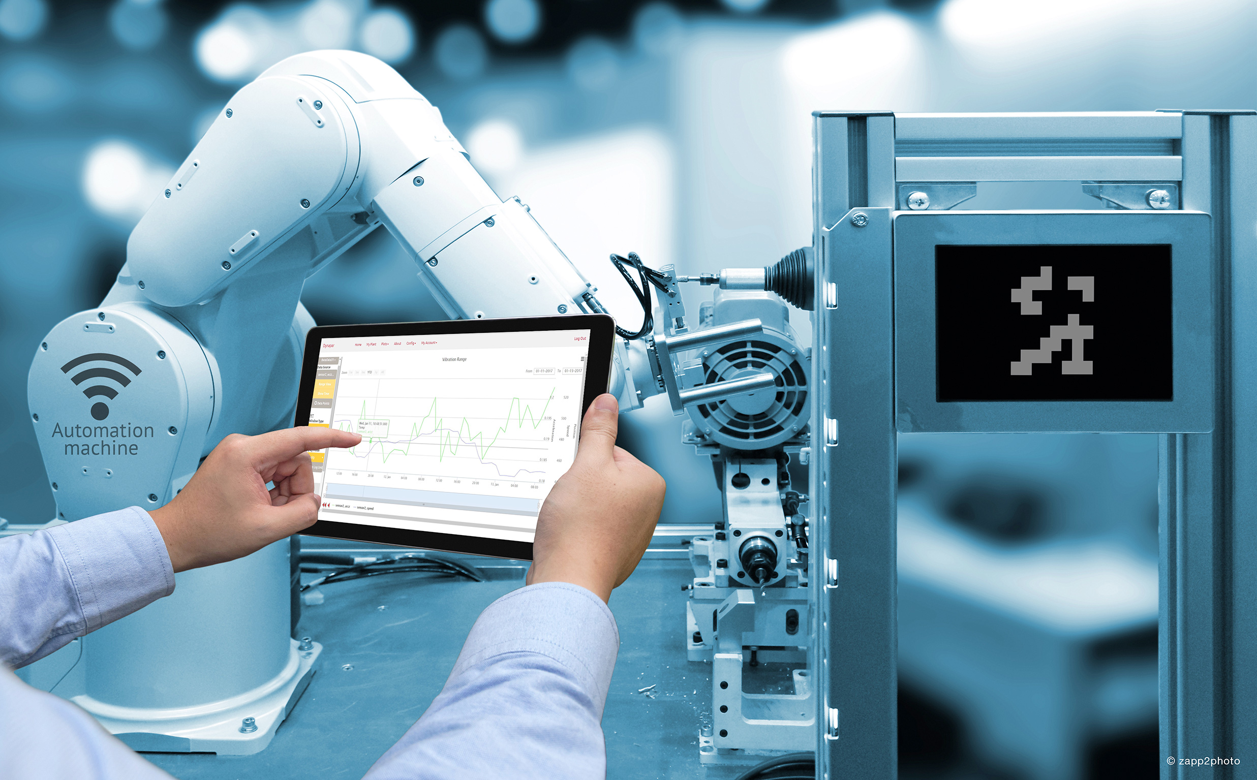 Elektronisches Typenschild vereinfacht Inbetriebnahme