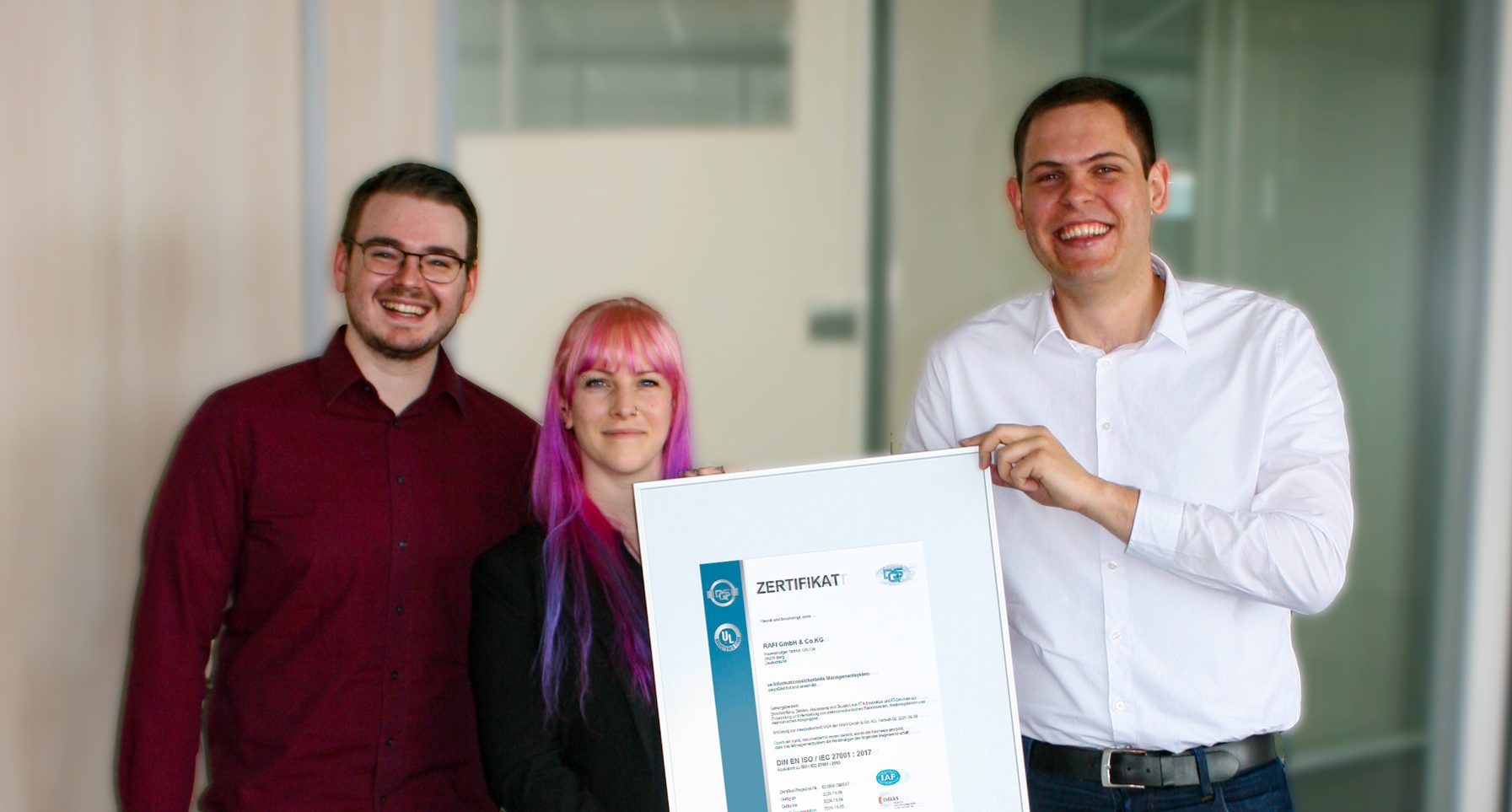 Rafi nach DIN ISO27001 zertifiziert