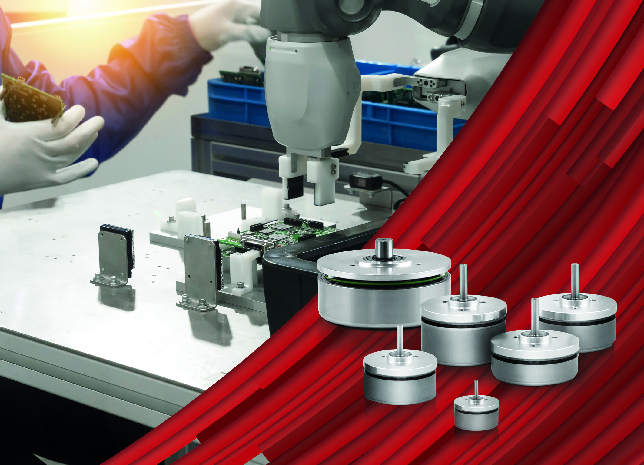 Mikromotoren und Drehgeber für Cobots