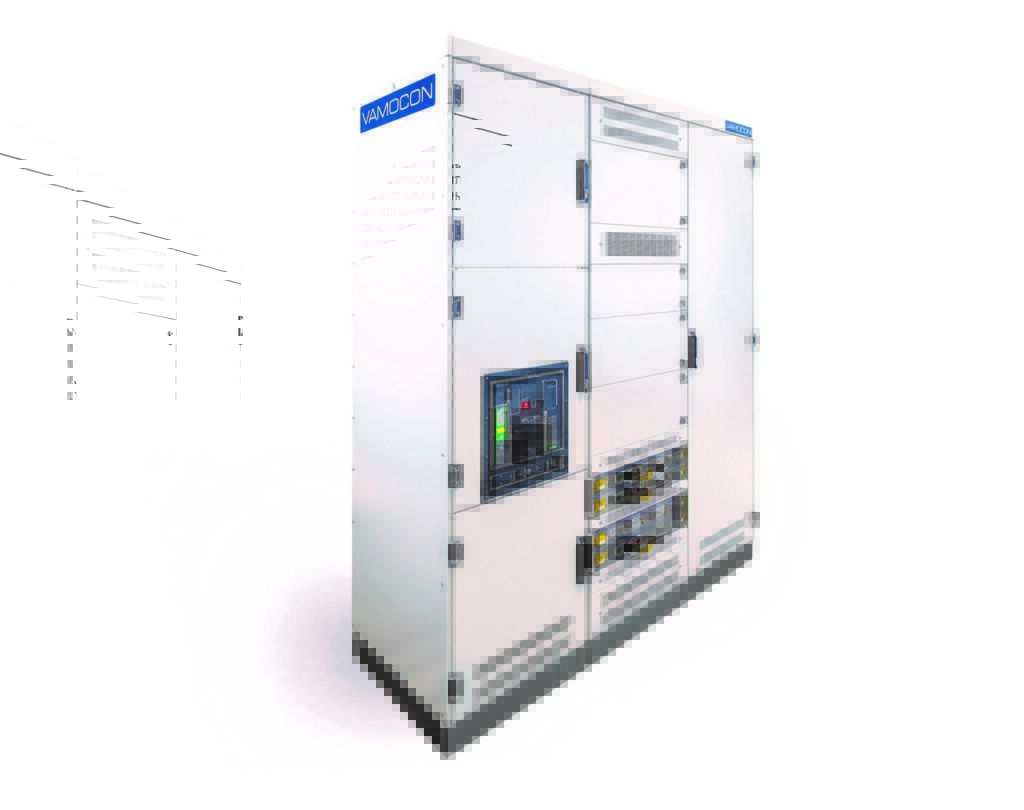 Schneider Electric und Sedotec erweitern Kooperation 1 Eine Vamocon-Schaltanlage von Sedotec mit eingebautem MasterPact MTZ, dem offenen Leistungsschalter von Schneider Electric.