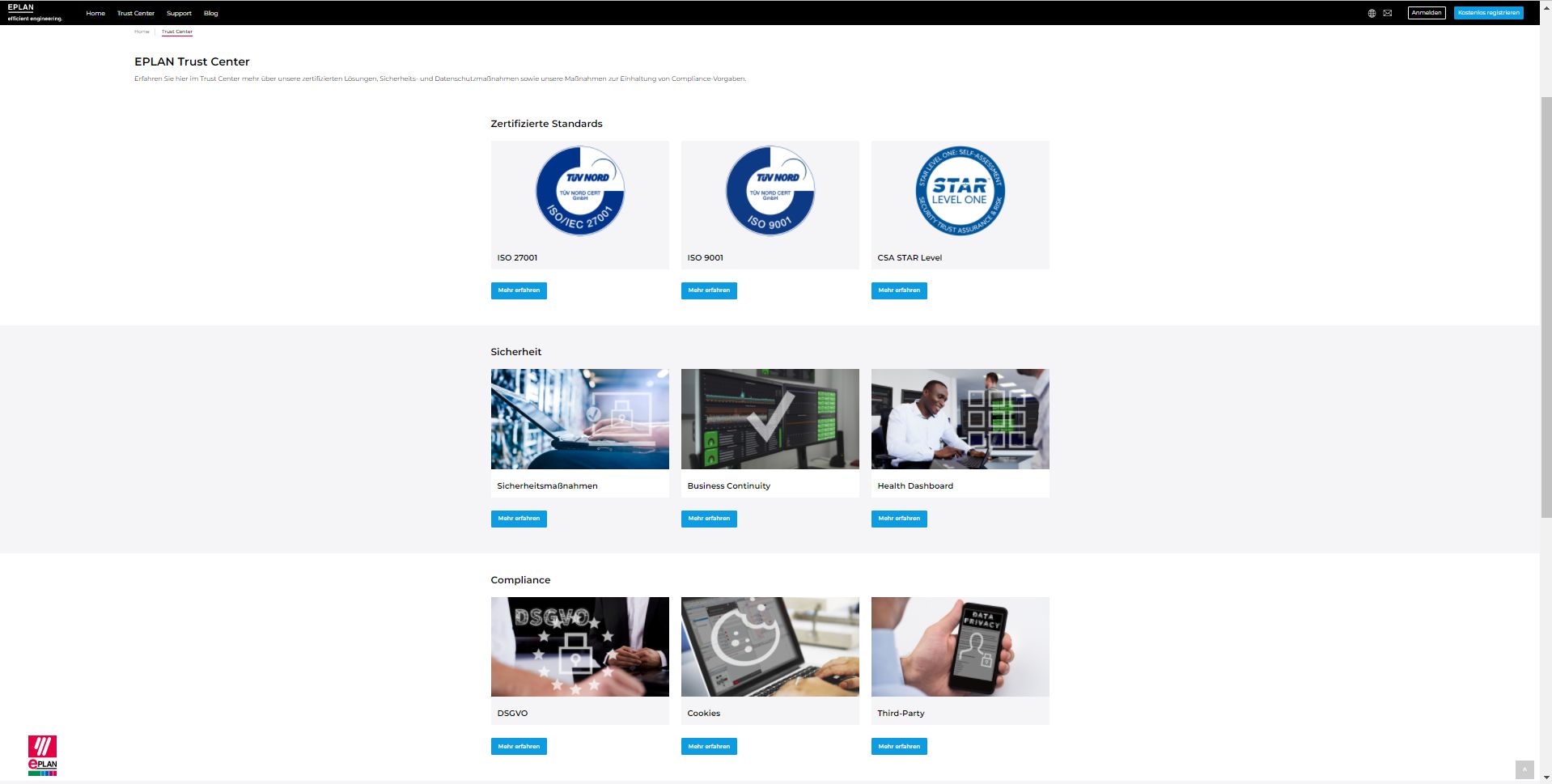 Eplan-Cloud ist ISO27001-zertifiziert