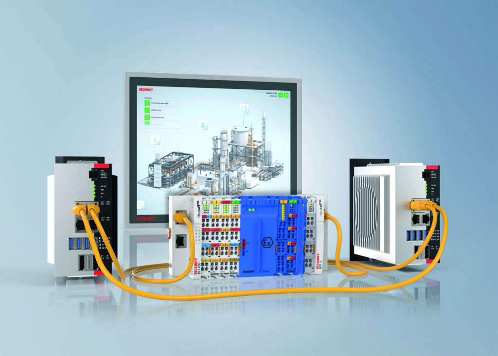 Skalierbar, offen, verfügbar 2 Mit Twincat Controller Redundancy ist auf einfache Weise mit den Standardkomponenten ein redundanter Steuerungsbetrieb möglich.