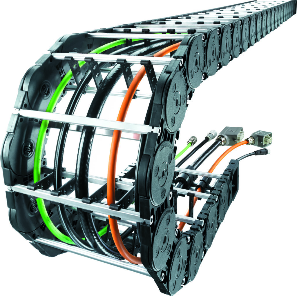 Komplettpaket samt Service 3 Die Energieführungsketten des Typs MC0950 gehören zur flexiblen Vario-Line - es handelt sich dabei um multivariable Energieführungen mit vielfältigen Stegvarianten.