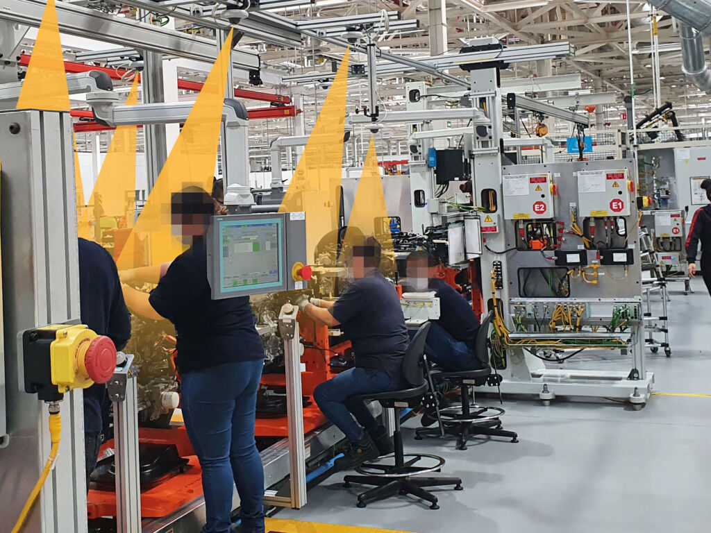 Besser als Lean? 1 Die Computer-Vision-Lösung kontrolliert Montageanwendungen und hilft Fehlerquellen auszuschließen.