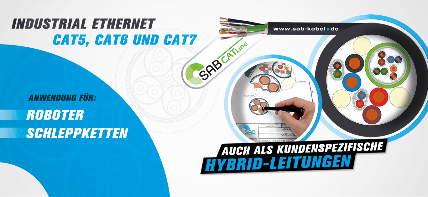 Robotertaugliche Industrial Gigabit Ethernet Leitung 2 Robotertaugliche Industrial
Gigabit Ethernet Leitung