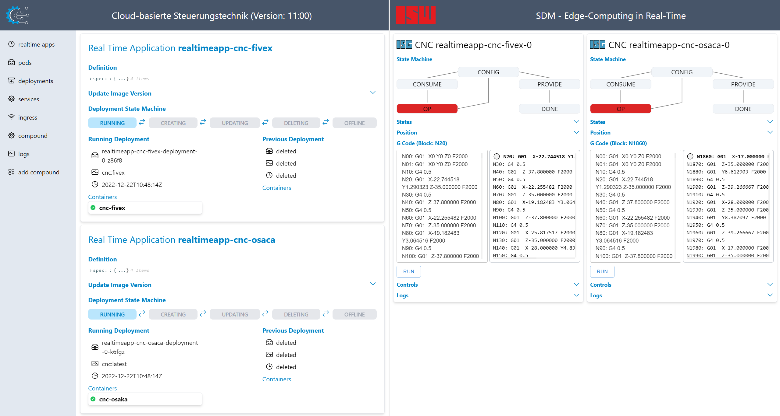 Echtzeitsteuerung aus der Cloud