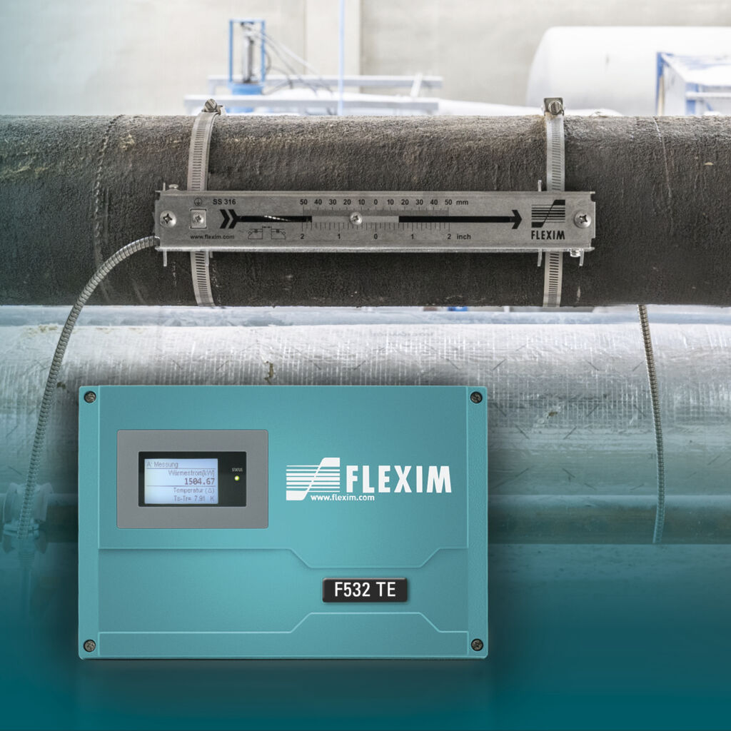 Durchflussmessung von Versorgungsmedien 1 FLUXUS FG532TE 150x150mm 03 DE