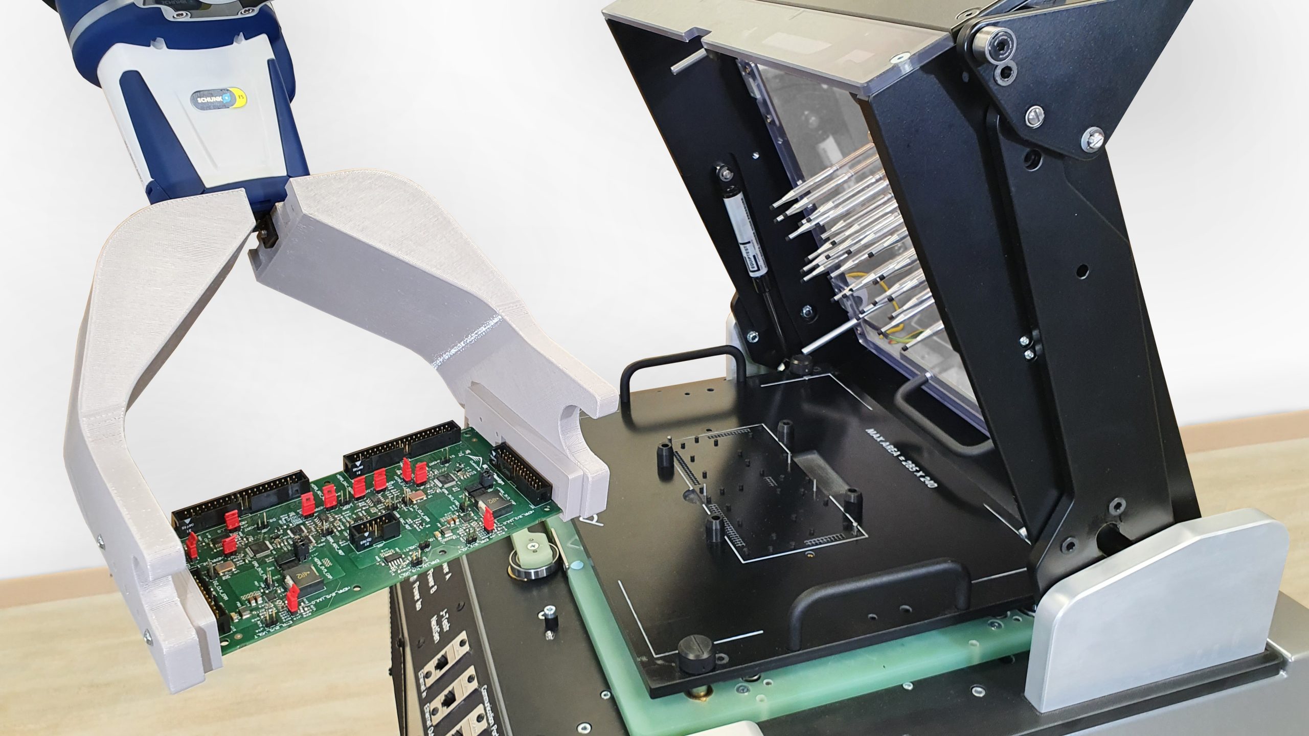 Cobot-Anwendung für Funktionstests