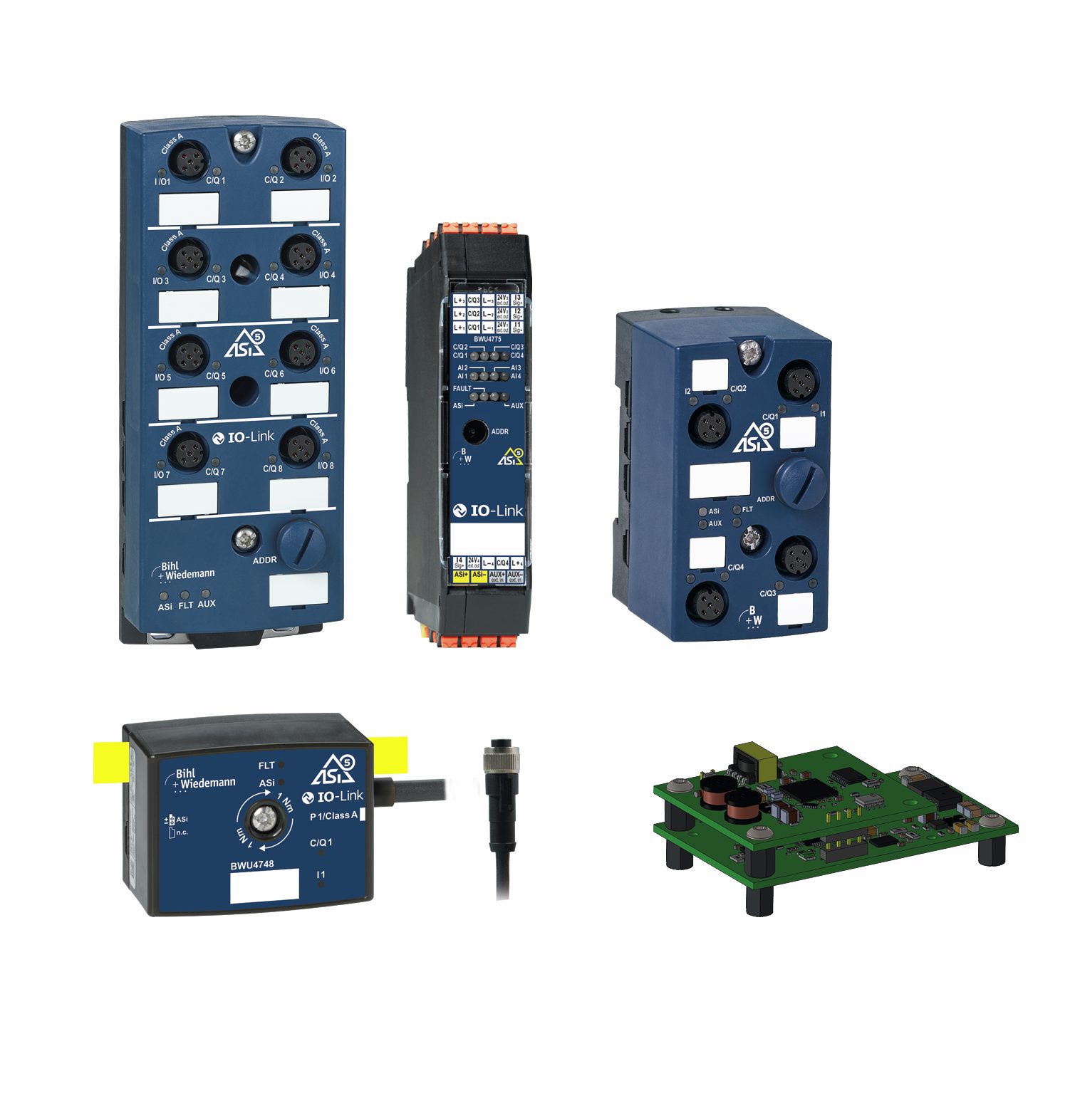 ASi-5-Module mit integrierten IO-Link-Master