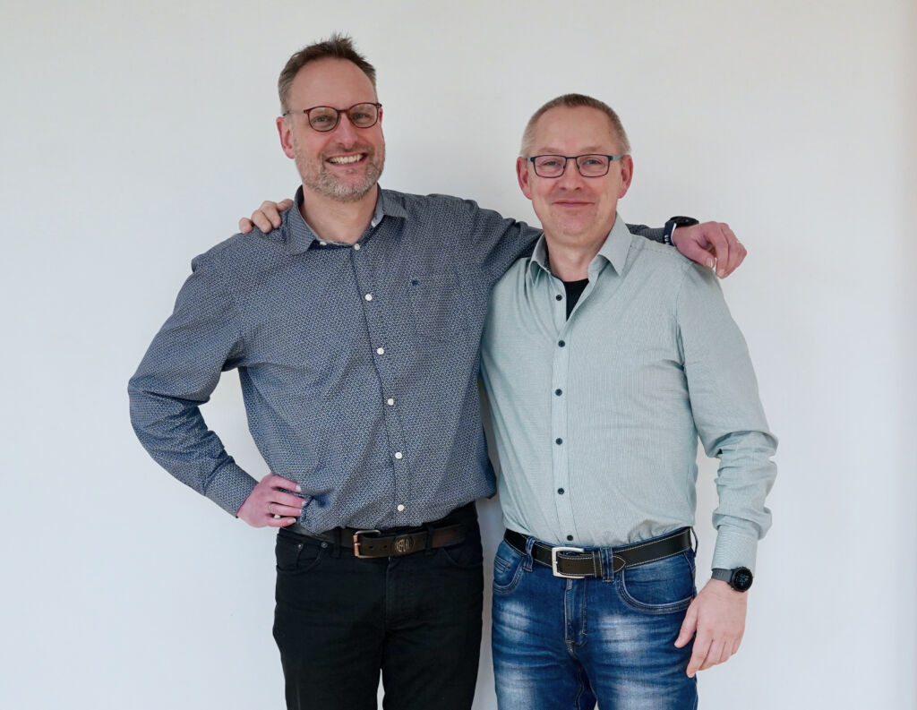 Koco-Unternehmensgruppe feiert 1 Die beiden Geschäftsführer Dr. Gerrit Kocherscheidt (l.) und Olaf Kämmerling (r.).