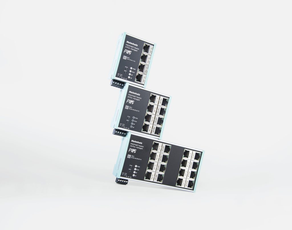 Für jedes Netzwerk der richtige Switch 2 Profinet-Infrastruktur: Es lassen sich bis zu 16 Netzwerkteilnehmer zeit- und kostensparend verbinden.