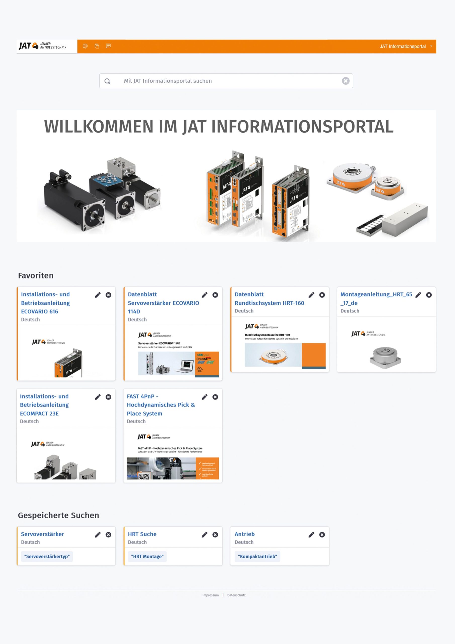Informationsportal für Antriebslösungen