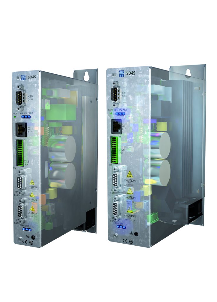 Die richtigen Stellschrauben 2 Der neue Servoverstärker SD4S sorgt in der Prozesssteuerung C5S für hohe Dynamik, guten Gleichlauf und
punktgenaue Abschaltung.