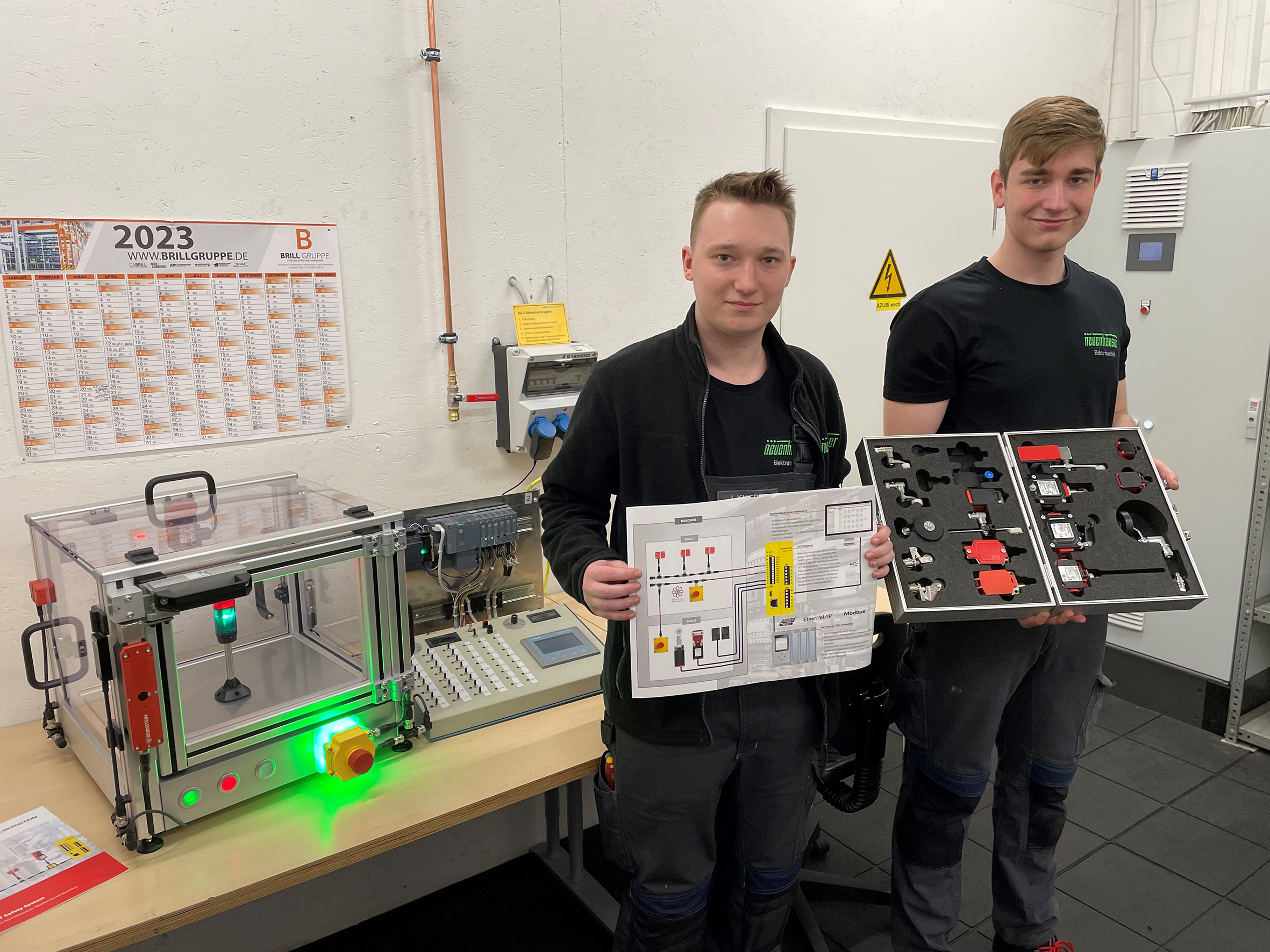 Bernstein ermöglicht Lernen und Ausprobieren von Sicherheitstechnik