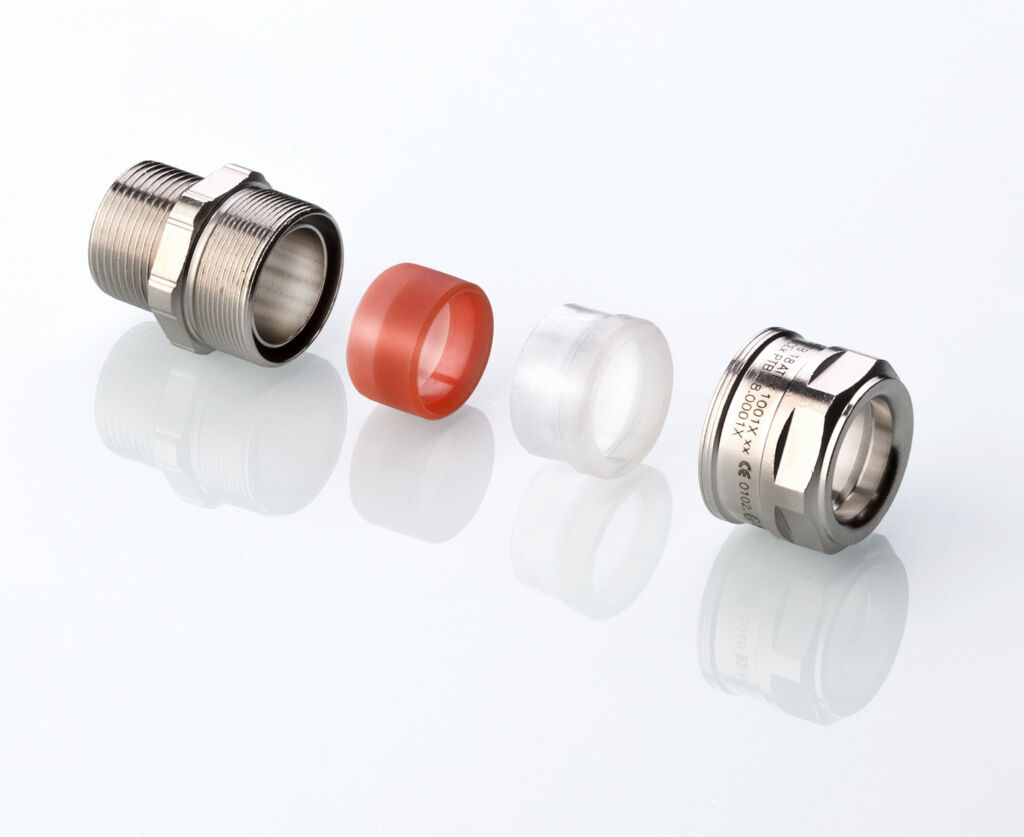 Einfach und sicher kontaktiert 2 Die Ex-Kabelverschraubung LevelEx besteht serienmäßig aus nur vier Teilen für eine einfache wie sichere Montage.