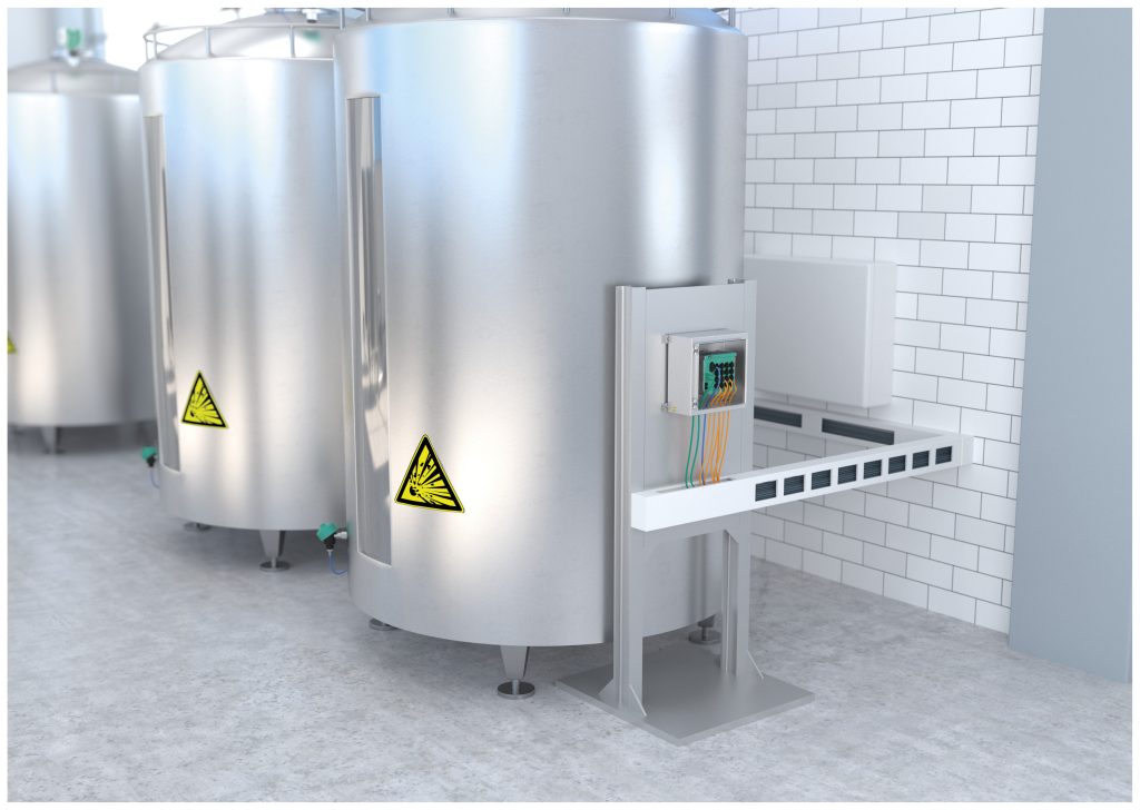 Jetzt die Weichen stellen 1 Kompaktes Edelstahlgehäuse mit Field Switch